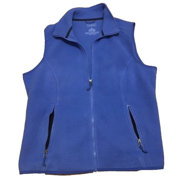 L.L. Bean Jackets & Blazers - LL Bean Polartec Purple Fleece Vest Size Large Womens Full Zip QJPH1